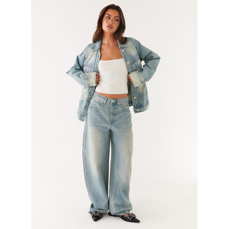 Maxwell Baggy Jeans – Washed Blue
