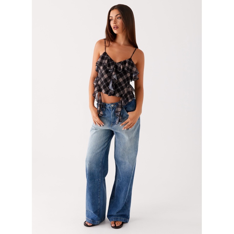 Midwest Low Rise Jeans – Powder Wash Blue