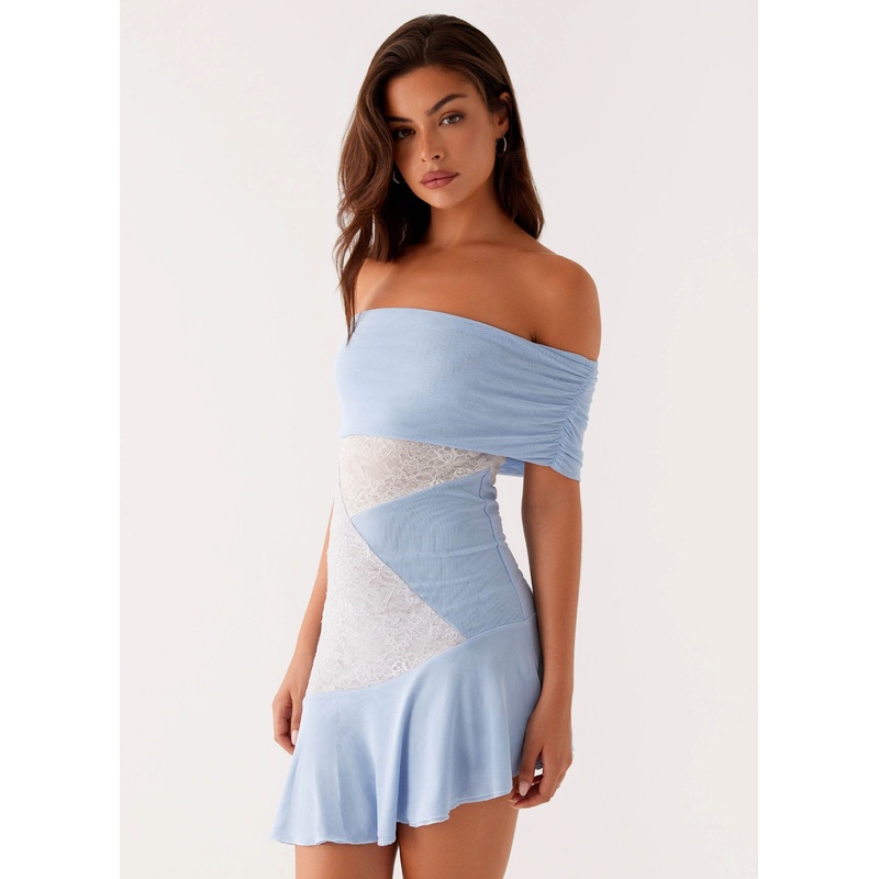 Ocean Road Mini Dress – Blue