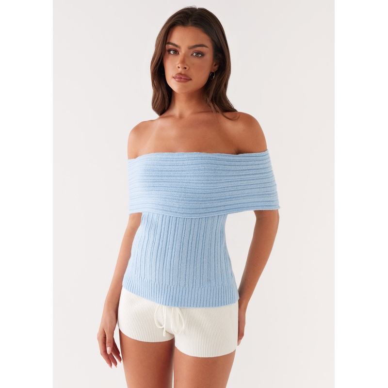 Rosen Knit Top – Blue