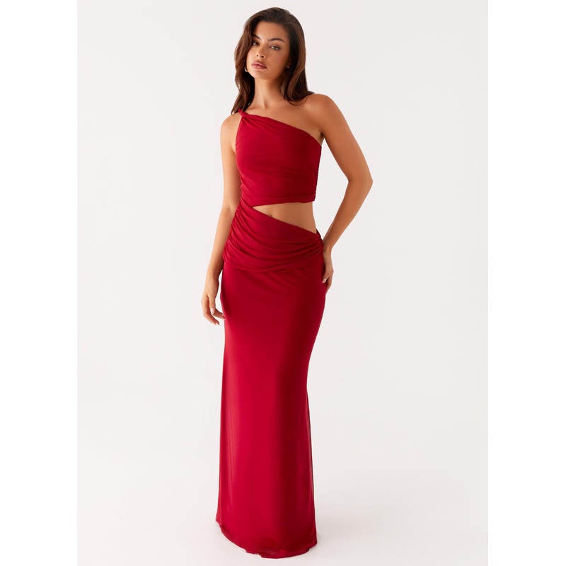Three Wishes Maxi Dress – Raspberry