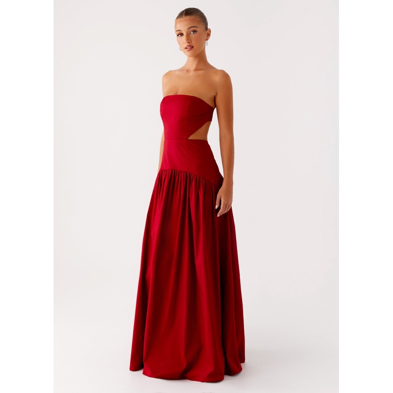 Aamari Maxi Dress – Red