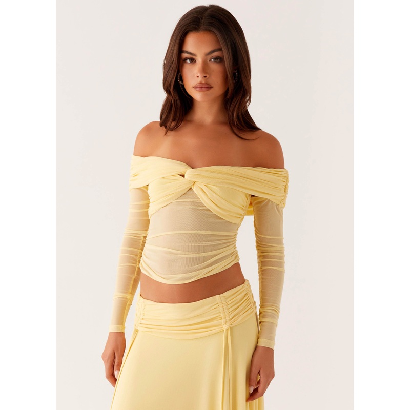 Amryn Long Sleeve Top – Yellow