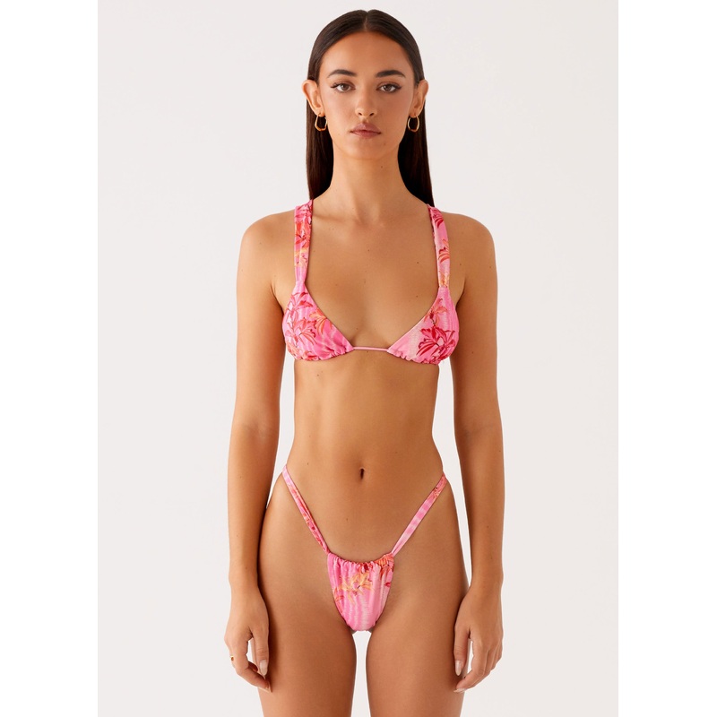 Arnie Bikini Top – Tropical Pink Print