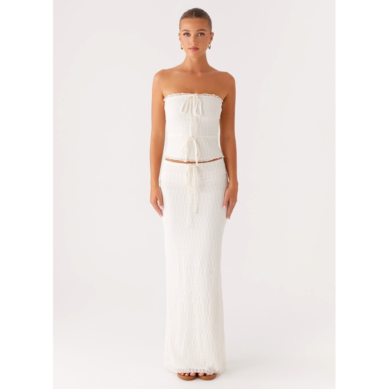 Blakely Maxi Skirt – Ivory