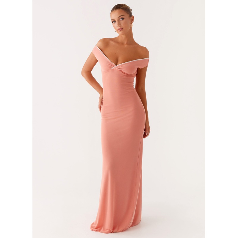 Katiya Maxi Dress – Peach