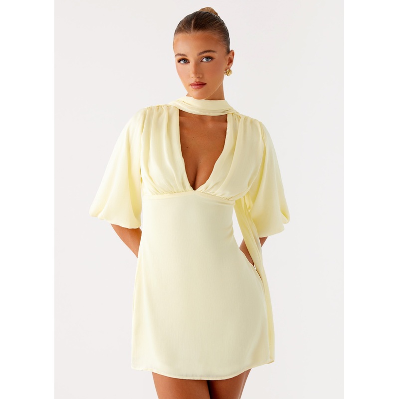Mary Mini Dress – Yellow