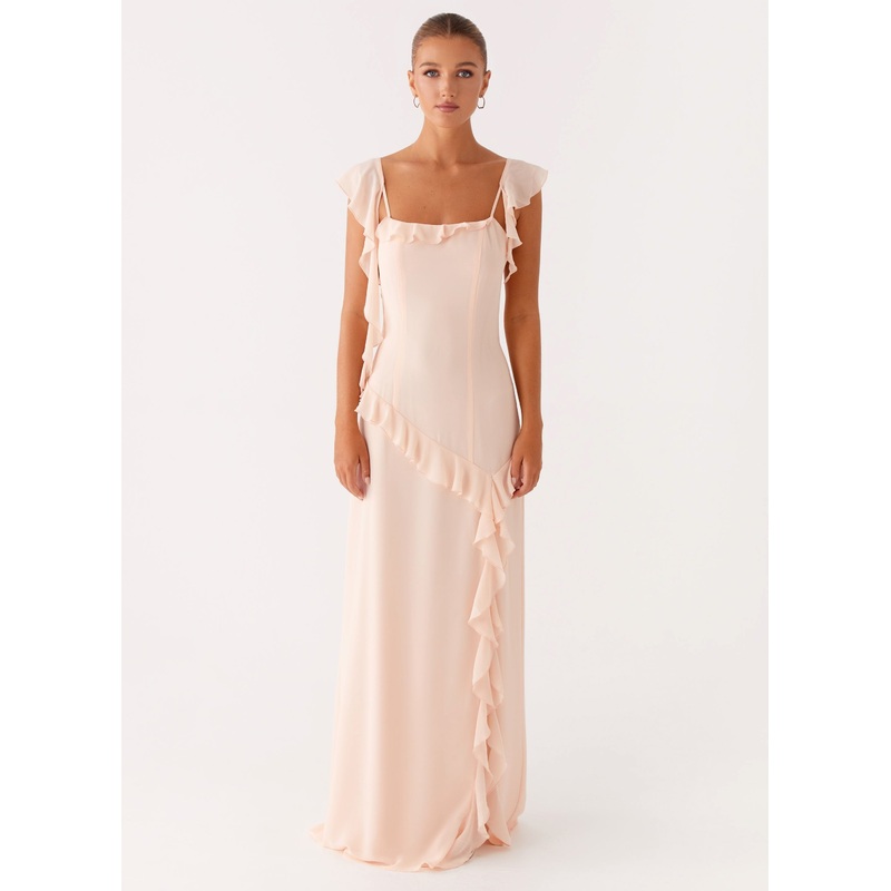 Naya Maxi Dress – Peach