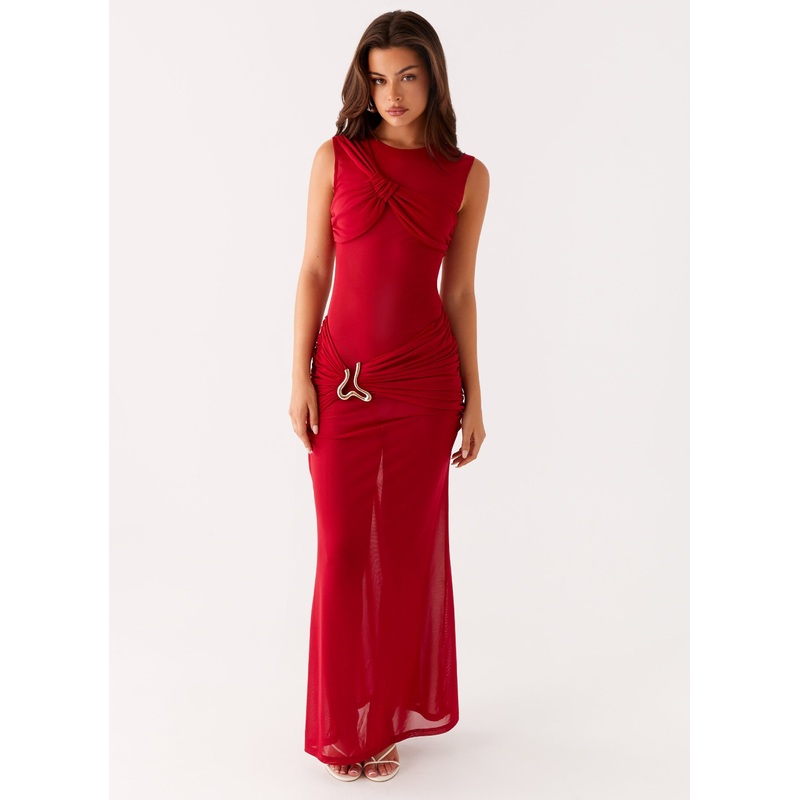 Worldwide Maxi Dress – Raspberry