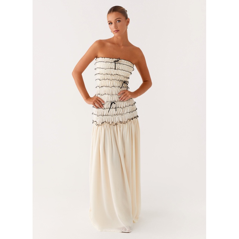 Zariah Maxi Dress – Ivory