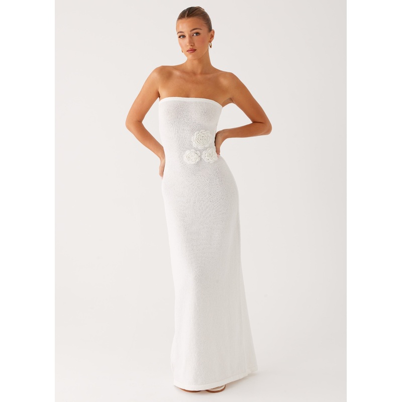 Arli Strapless Maxi Dress – Ivory