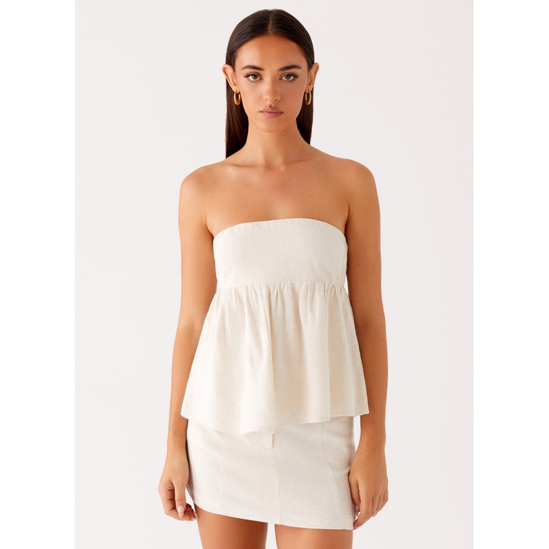 Cassie Tube Top – Oat