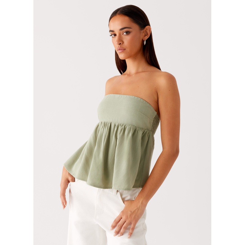 Cassie Tube Top – Sage