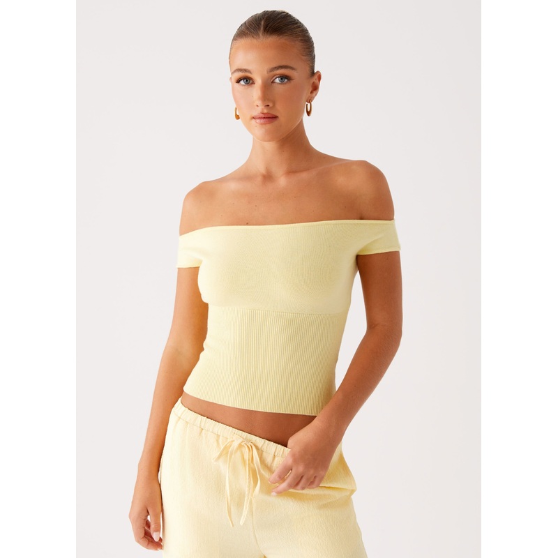 Coleman Knit Top – Yellow