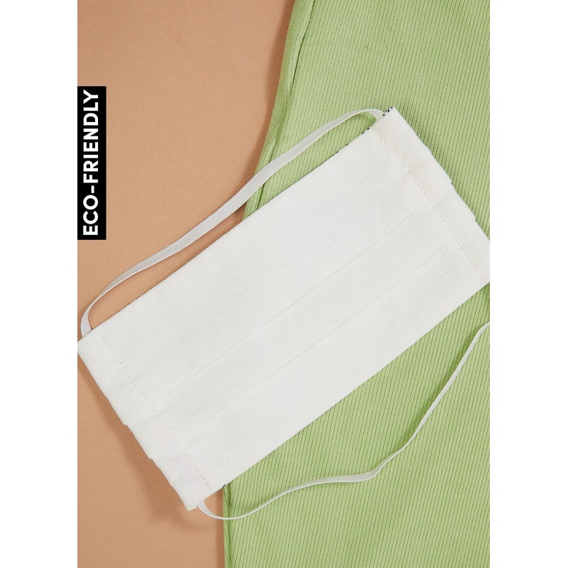 Eco-Friendly Hemp & Organic Cotton Face Mask – White
