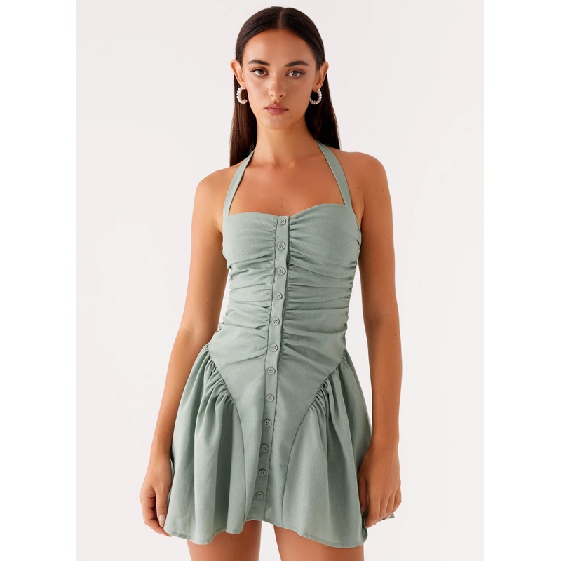 Fable Mini Dress – Sage