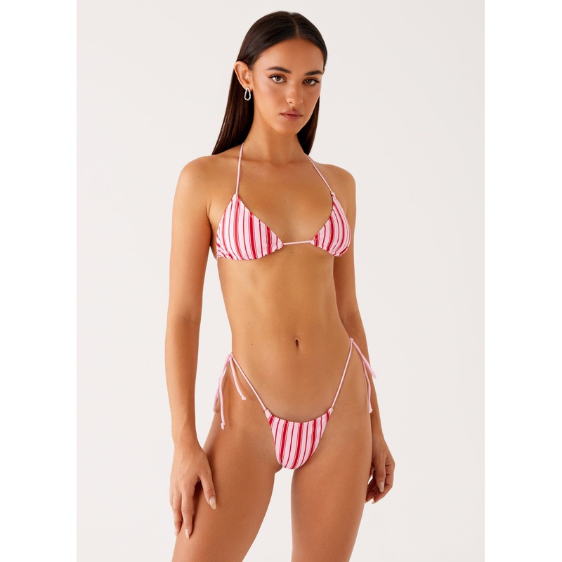 Jaspa Bikini Top – Pink Stripe