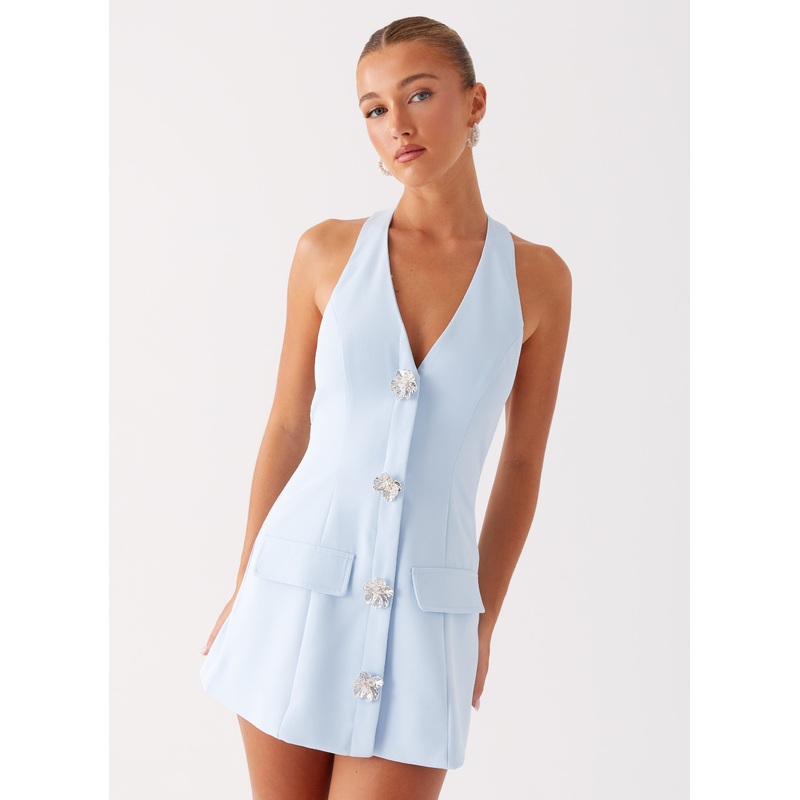 Jeanie Mini Dress – Blue