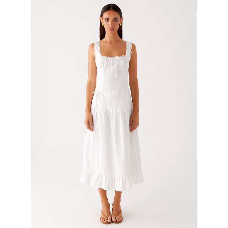 Quinn Midi Dress – White