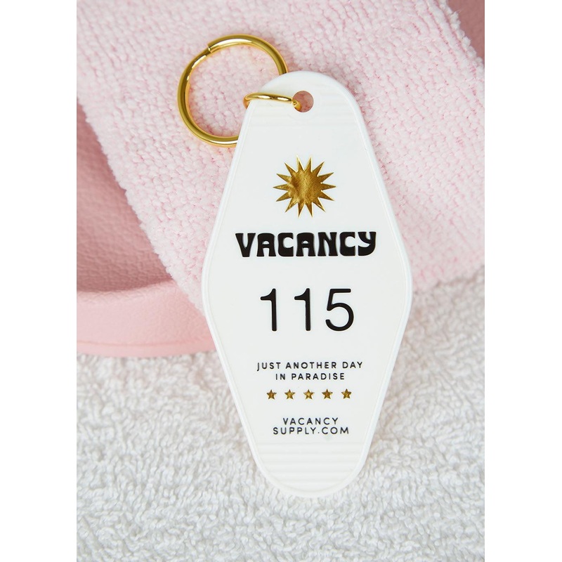 Room 115 Keyring – White