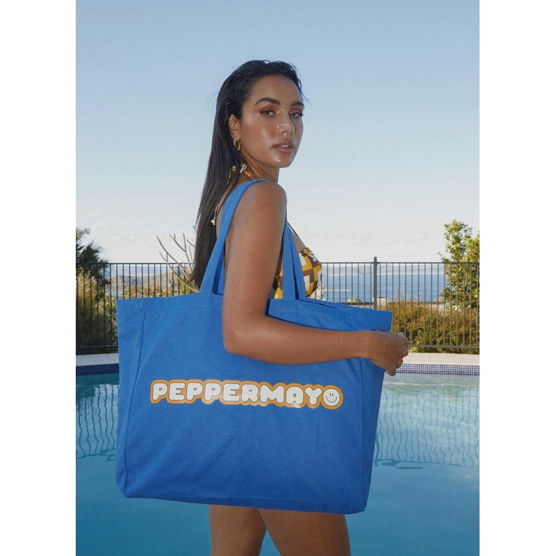 Serotonin Canvas Tote – Cobalt Blue