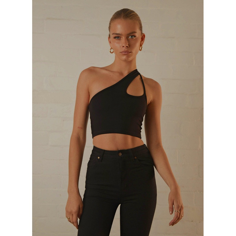 Cedar Crop Top – Black