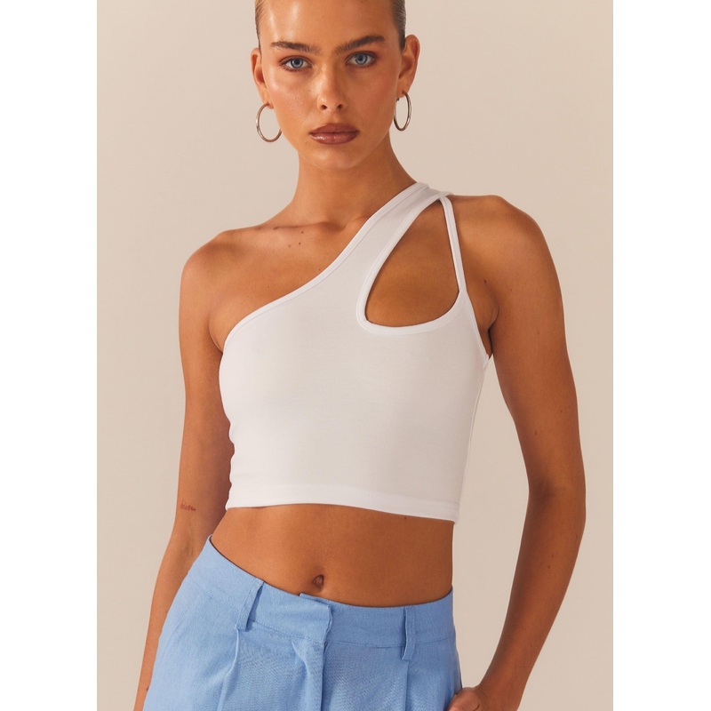 Cedar Crop Top – White