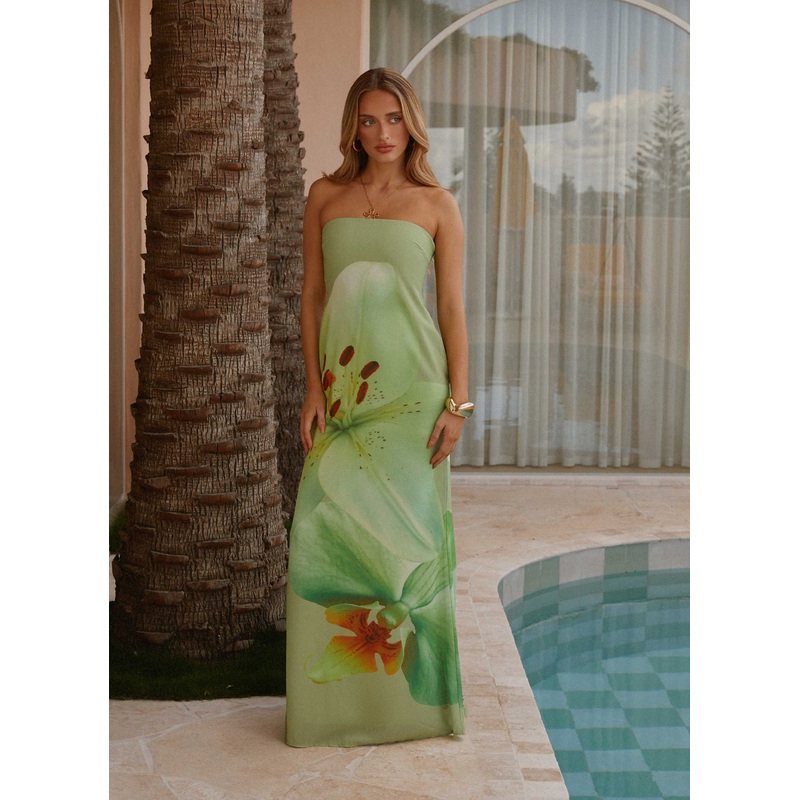 Darcy Maxi Dress – Green Floral