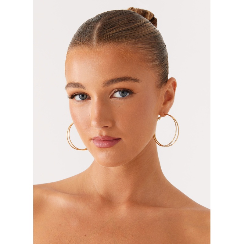 Isabetta Hoop Earrings – Gold