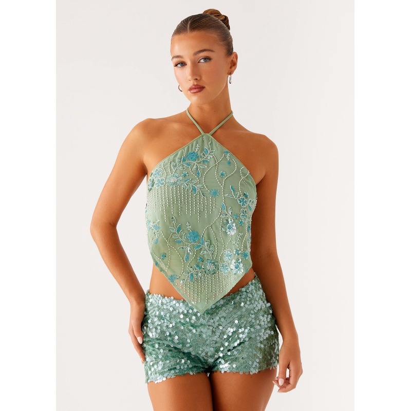 Jonti Halterneck Top – Mint