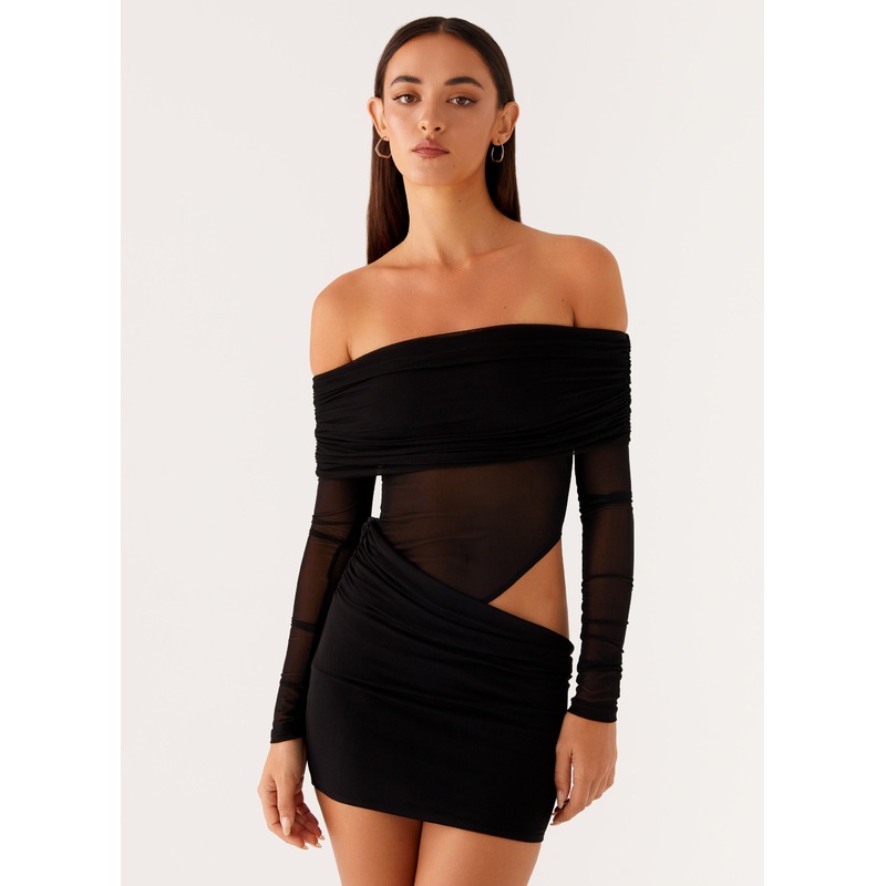 No Doubt Mini Dress – Black