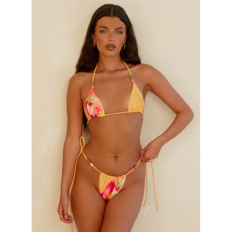 Rach Bikini Top – Orange Tropical