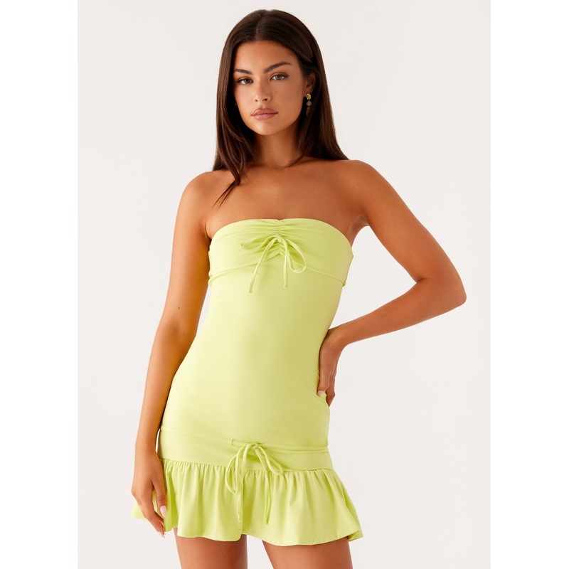 Tabi Mini Dress – Sunny Lime