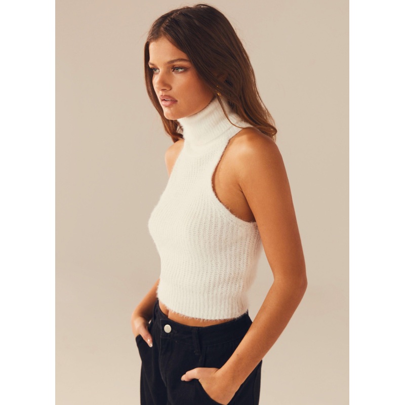 Aurora Knit Top – White