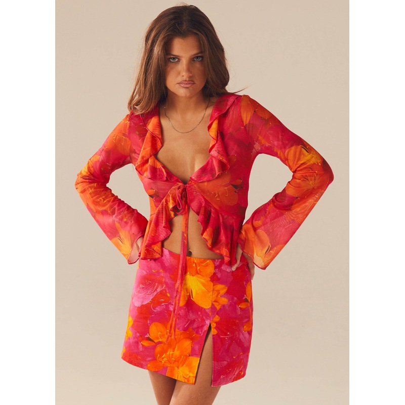 Best Part Mini Skirt – Floral Sun