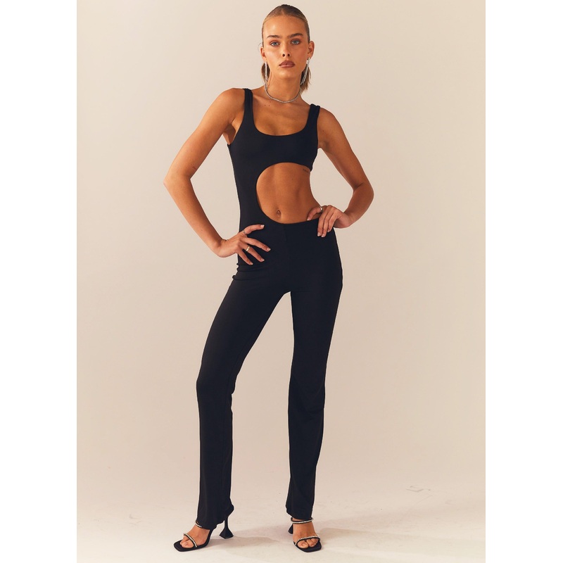 Meet At Main Stage Jumpsuit – Black