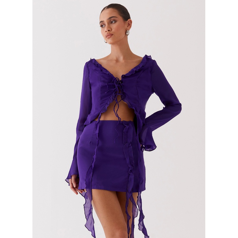 My Favourite Part Mini Skirt – Violet
