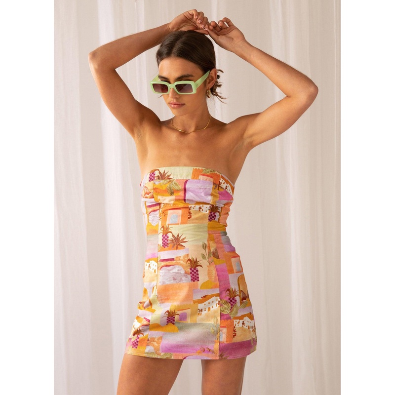 Sun and Sand Bustier Mini Dress – Sunset Building