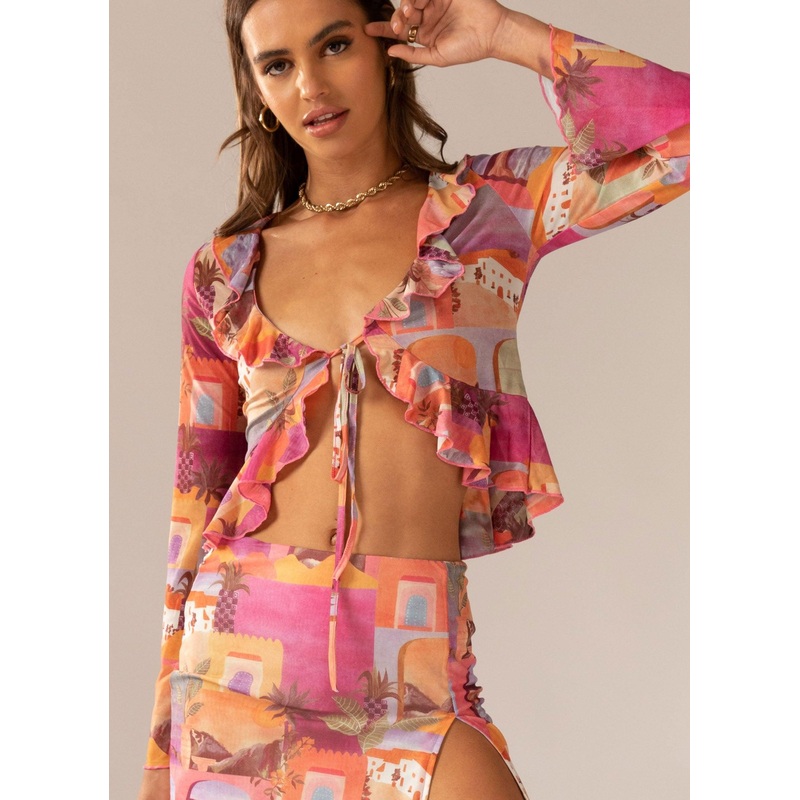 Sweet and Sultry Tie Top – Sunset Building