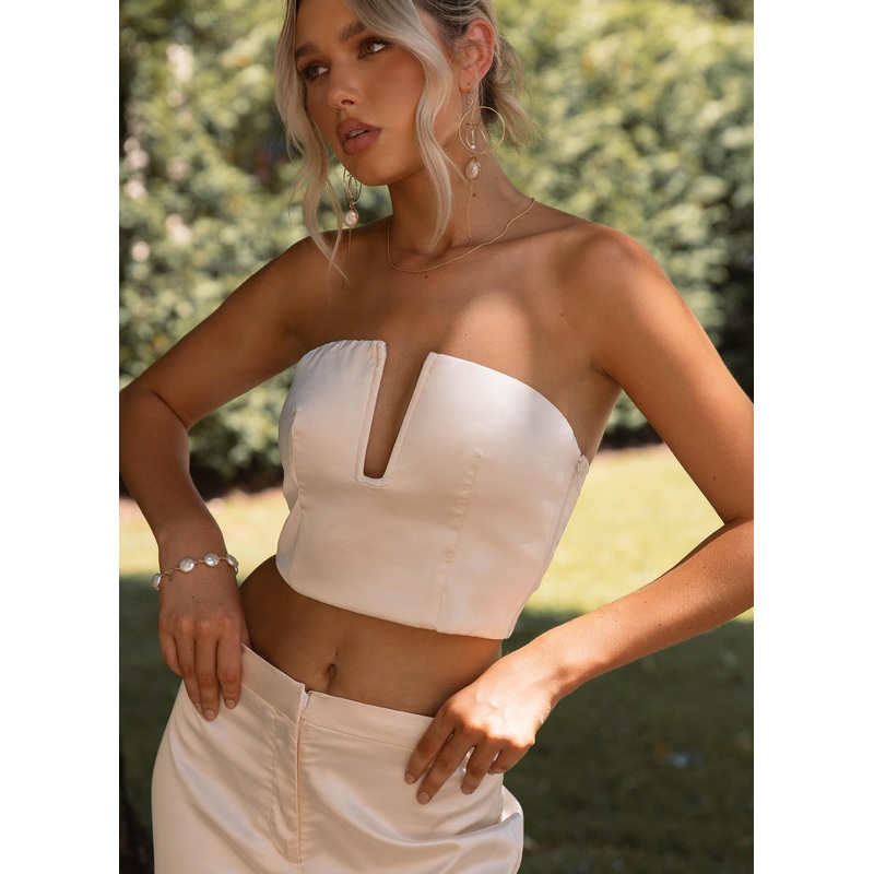 The Real Thing Bustier Top – Pearl