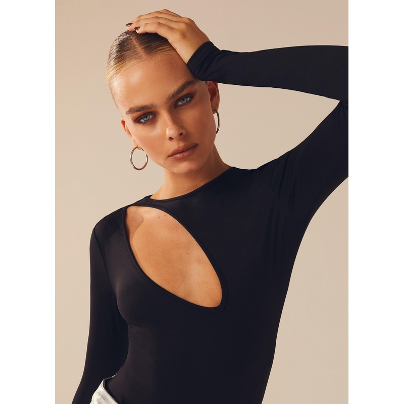 Untouched Long Sleeve Bodysuit – Shadow