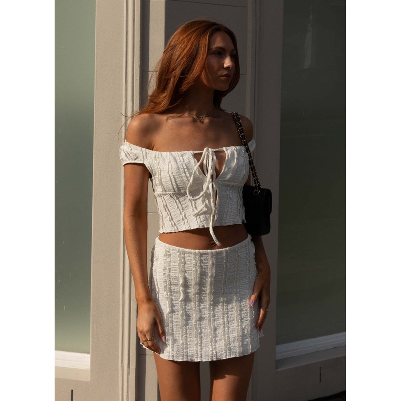 Yours Truly Mini Skirt – Antique