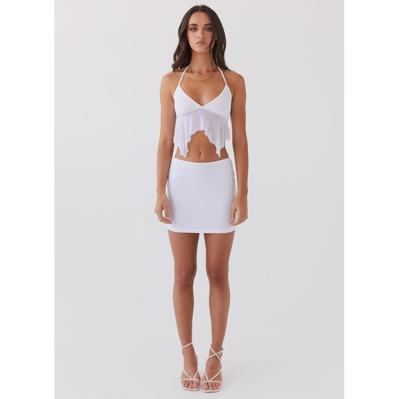 Adorn Mini Skirt – Snow