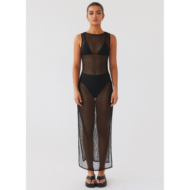 Caught Up Maxi Dress – Black