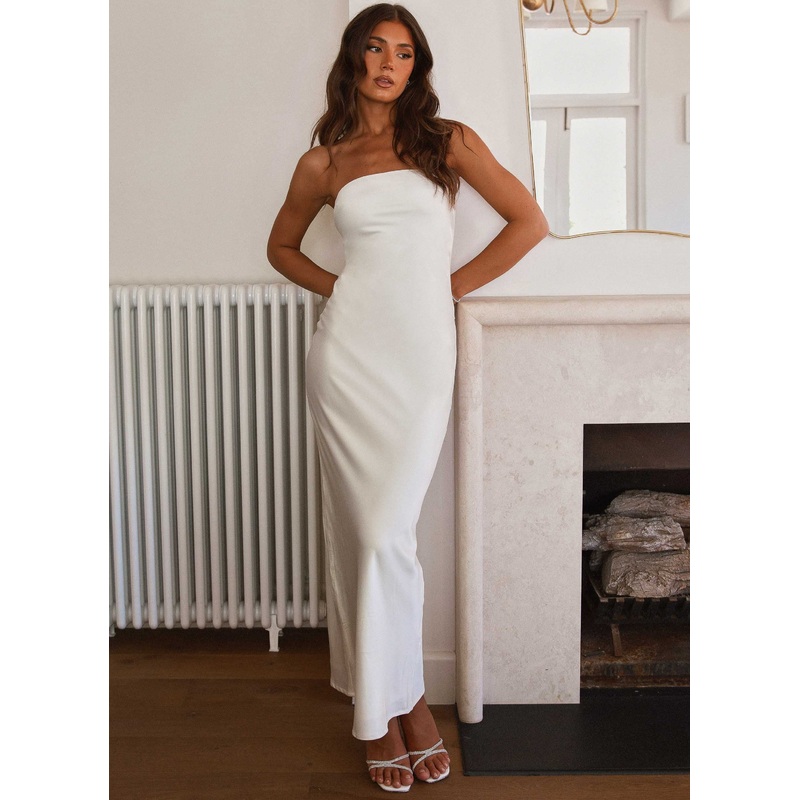 Love Me More Maxi Dress – Pearl