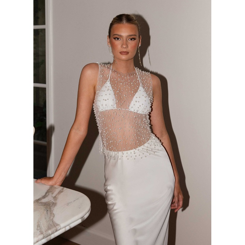 Pop The Bubbly Tank Top – Pearl