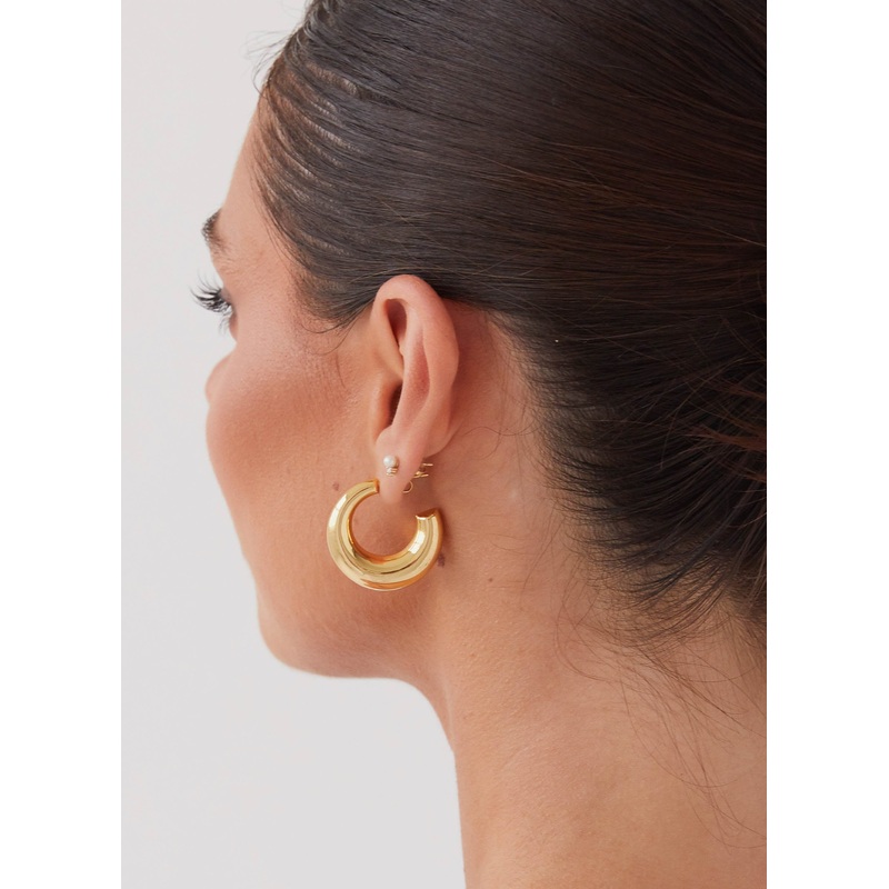 Calisse Hoop Earrings – Gold