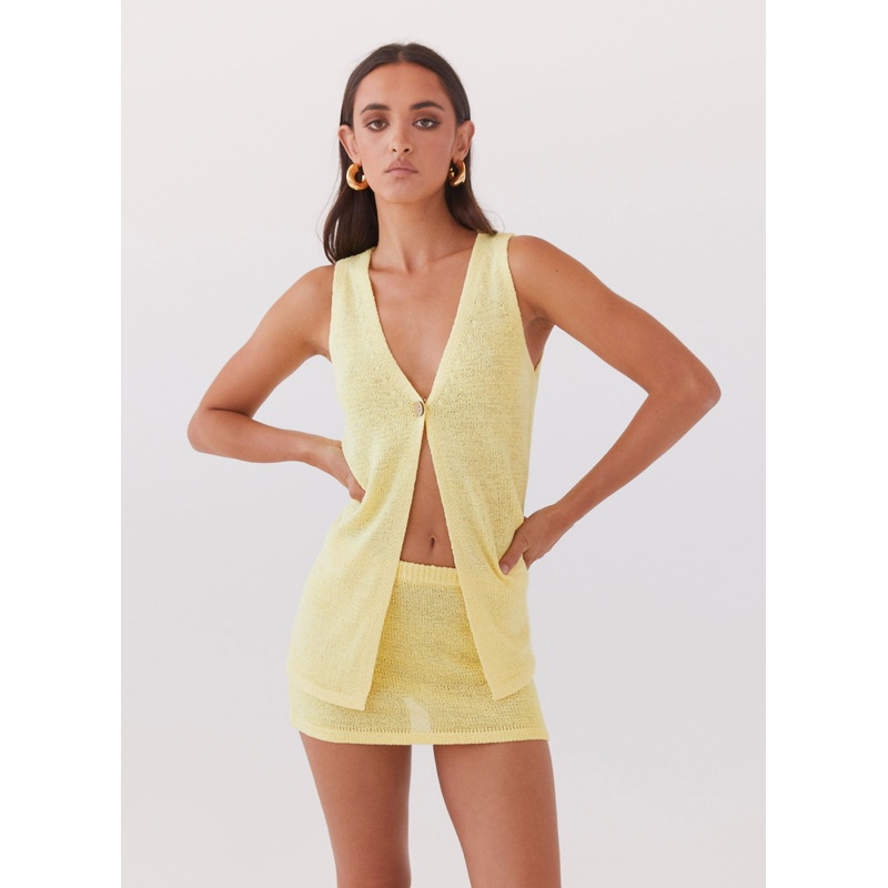 Capri Glow Knit Top – Canary
