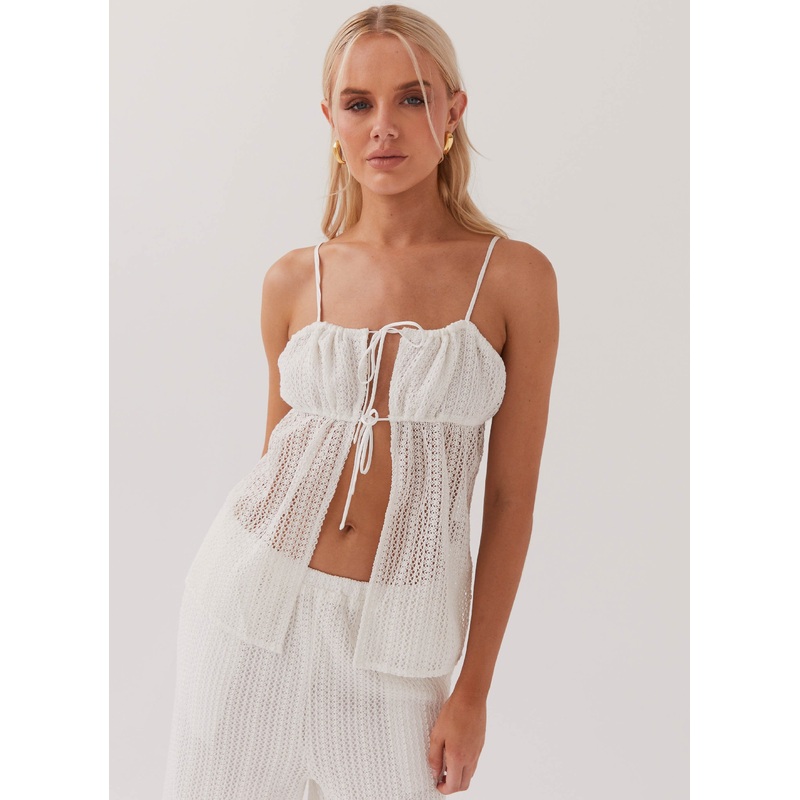 Karley Knit Top – White