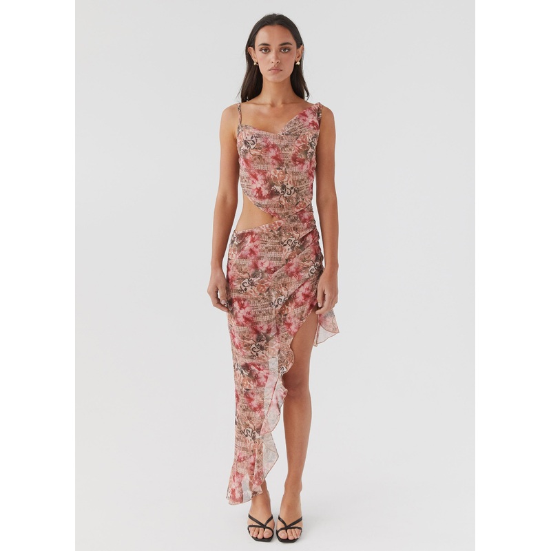 Law Of Attraction Midi Dress – Palais Floral